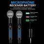Комплект от 2 Безжични Динамични Микрофона 1TECH, Презареждаеми, с LED Дисплей и Plug & Play, снимка 11