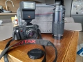 Pentax P30 с обективи 50мм и 80-200мм PK байонет, чанта и светкавица, снимка 1