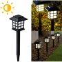 6 броя соларни лампи за градина тип къщичка LED осветление за двор пътеки и тераса, снимка 7