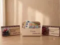 Ръчно изработен дървен плик за пари, снимка 4