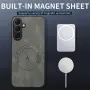 Стилен MagSafe Кейс за Samsung Galaxy S25 - Кафяв - Със защита на камерите, снимка 5
