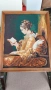 Гоблен "Момиче с книга", снимка 1