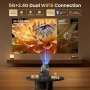 Нов мини смарт Преносим проектор 200 инча Android WiFi Bluetooth HDMI, снимка 5