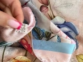 Разкошен копринен шал с десен рози, снимка 9