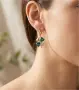 Дамски комплект колие и обеци с детелини, снимка 4