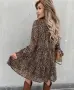 Нова дамска рокля SHEIN LUNE Leopard Print М-Л, снимка 2