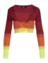 GCDS къса жилетка / cropped cardigan , снимка 5