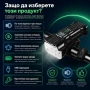 Акумулаторен LED фар за велосипед X-TIGER 2 в 1 със звънец USB дисплей 400 лумена 5 режима, снимка 4