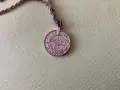 Верижка с висулка във формата на османска монета., снимка 3