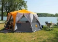 Чисто нова палатка Coleman Cortes Octagon 8, 8-местна, цвят Оранжев, цена: 299 €, снимка 7