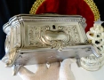 Калаена кутия за бижута Osiris Germany,1.1 кг.,Art Nouweau , снимка 8