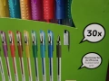 Комплект 30 броя гел химикали.Неон,металик,блестящ ефект., снимка 4