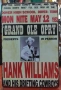 Hank Williams May 1952-метална табела(плакет), снимка 1