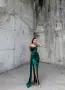 дълги рокли сатен, снимка 2