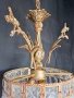 Винтидж Месингов Полилей с Кристални Призми и Декоративна Корона (Стил Версай), снимка 2