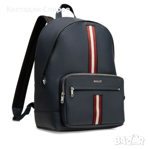 кожена раница Bally, модел Harys