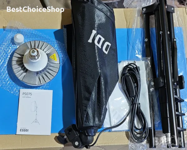 Професионално осветление за фото и видео ESDDI PS075 LED Softbox, снимка 4 - Светкавици, студийно осветление - 55608126