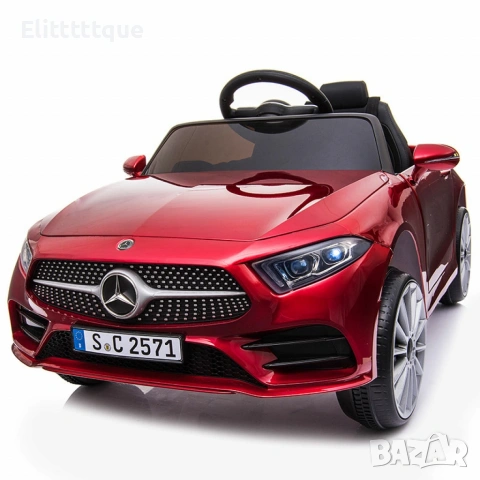 Акумулаторна кола Mercedes Benz CLS350 с кожена седалка 12V, снимка 9 - Детски велосипеди, триколки и коли - 54970218