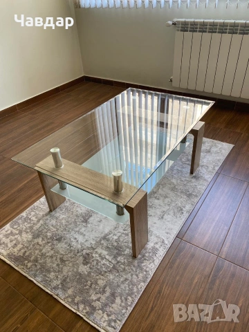 Холна маса Mango II, MDF / стъкло, 100 x 46 x 60 см.