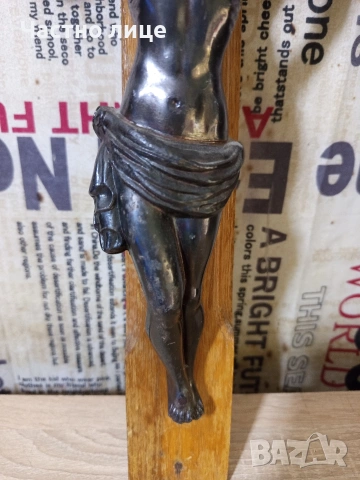 Старо разпятие/кръст, снимка 3 - Антикварни и старинни предмети - 54191191