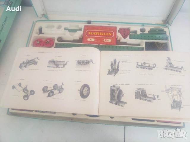 Немски детски матален конструктор. MARKLIN Metallbaukasten, снимка 9 - Конструктори - 54317349