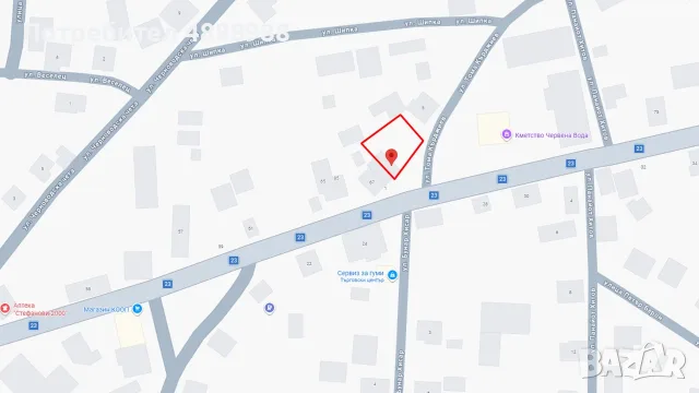 Продава се парцел с къща в центъра на с.Червена вода, обл.Русе, снимка 4 - Парцели - 55325163