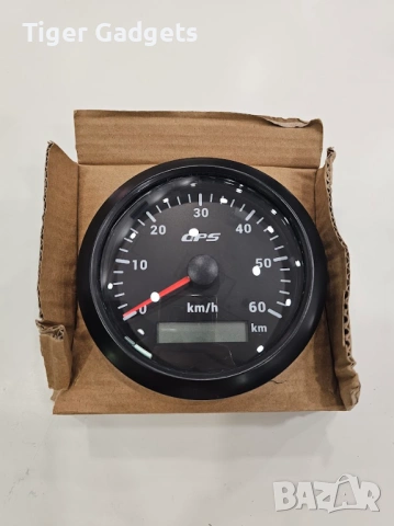 Километраж GPS Speedometer 85mm 0-60 km/h – GPS километраж с 7-цветна LED подсветка и одометър, IP67, снимка 8 - Части - 54658329