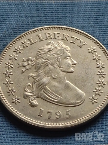 Монета от един долар 1795г, снимка 2 - Нумизматика и бонистика - 54793796