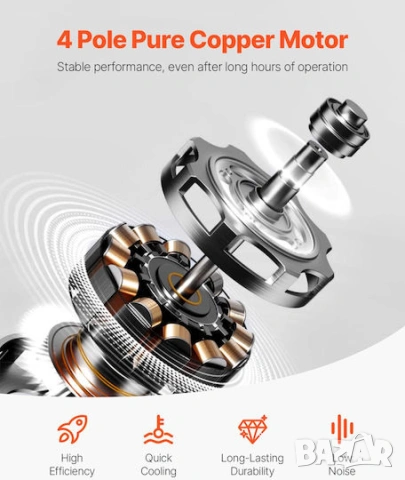Vevor Вакуумна помпа ZKBLJDJ14HP3PN8VEV2, снимка 3 - Други инструменти - 54929346