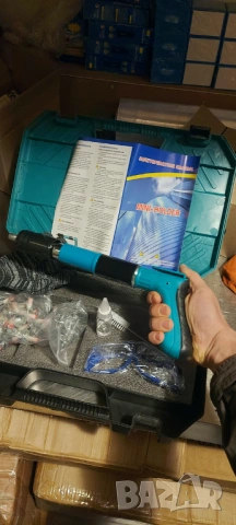 НОВ Пистолет за забиване на пирони със заряд в дърво, метал и бетон Пълен комплект + опция за пирони, снимка 13 - Други инструменти - 54017847