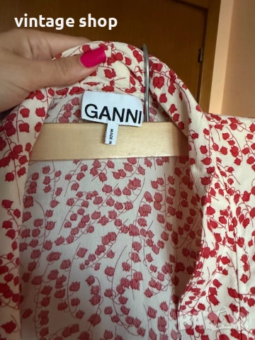 Страхотна рокля Ganni, размер 36(S), снимка 12 - Рокли - 54839411