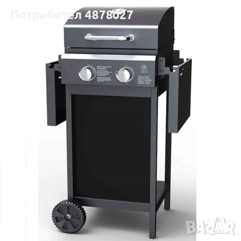Газово барбекю Muhler с 2 горелки, 2x2.8kW, снимка 3 - Барбекюта - 55572972