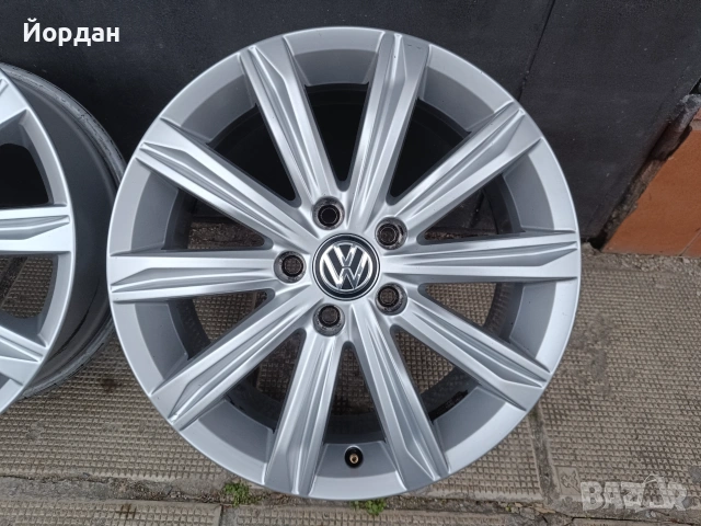 ОРИГИНАЛНИ джанти 17' цола 5x112 ФОЛКСВАГЕН / VW Touran GOLF 57,1 ET52, снимка 10 - Гуми и джанти - 55155306