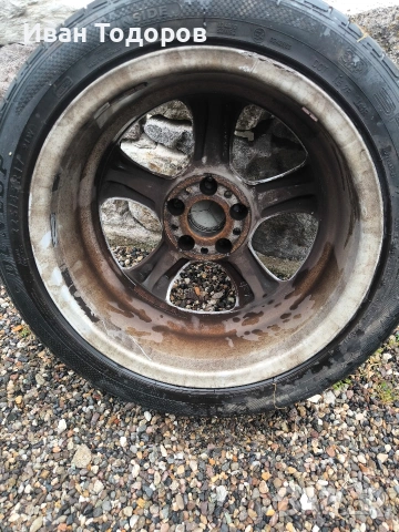 Джанти с гуми 17 " 7.5 J et36 225/45/17 Мерцедес Mercedes w203 w209 w210 w202, снимка 17 - Гуми и джанти - 54550152