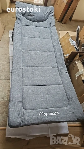 Mopaicot Сгъваемо къмпинг легло за възрастни с вграден матрак и възглавница, преносимо за употреба, снимка 12 - Къмпинг мебели - 54987677