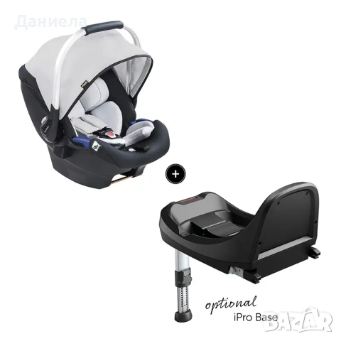 Стол IPro Baby i-size 0-13 кг. lunar, снимка 3 - Столчета за кола и колело - 55284848