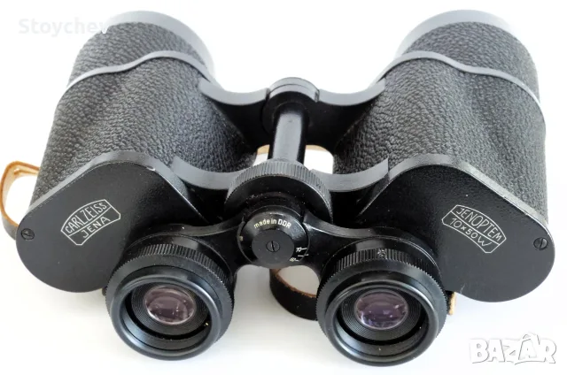 Бинокъл Carl Zeiss Jena Jenoptem 10x50w 1973г., снимка 2 - Колекции - 55356969