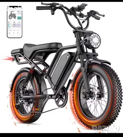 НОВ Електрически Велосипед мотор BK20 (1000W, 48V 20Ah,50km/h) FatBike E Bike 