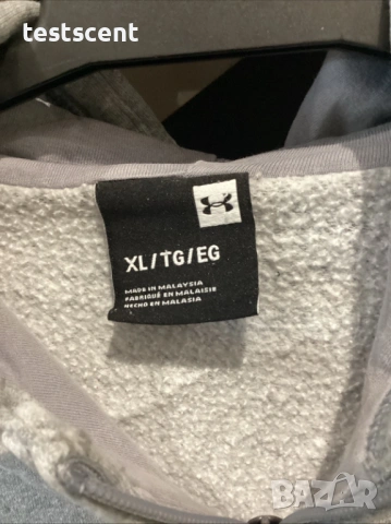 Суичър Under Armour Rival Full Zip Hoodie XL - Сив - Оригинален Суитшърт с Качулка, снимка 5 - Суичъри - 54828116