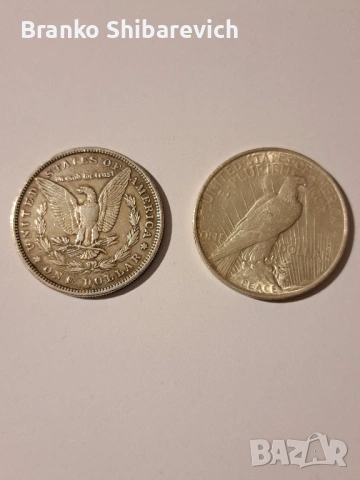 Лот от Morgan и Peace dollar 