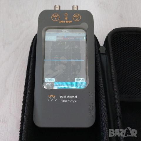 Преносим Двуканален Дигитален Осцилоскоп BSIDE 50MHz, Тъчскрийн + Сигнален Генератор, снимка 4 - Друга електроника - 54801122