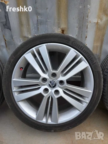 18" 7.5J ET51 5x112 Джанти Шкода Skoda, снимка 4 - Гуми и джанти - 54746841