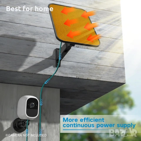 VIRTAVO 3.2W соларен панел за охранителна камера, съвместим с Arlo Pro/Pro 2, снимка 6 - Комплекти за видеонаблюдение - 54190024