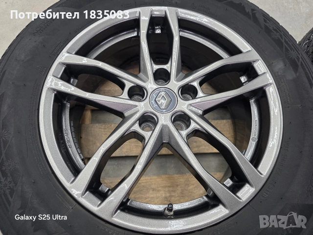 Лети джанти 17ки 5х114.3 Renault + зимни гуми 225/65/17 Hankook, снимка 4 - Гуми и джанти - 54442030