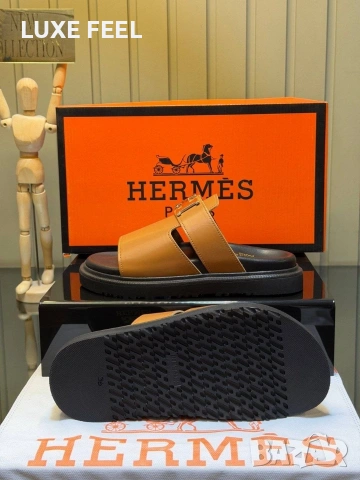 Hermes ⚜️Дамски Чехли, снимка 12 - Чехли - 54592780