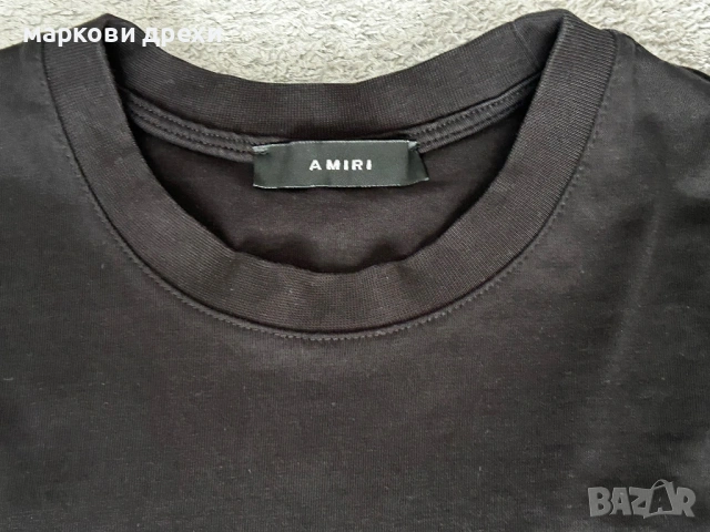 Amiri Paint Drip Core Logo Tee 'Черен' L, снимка 6 - Тениски - 54901021