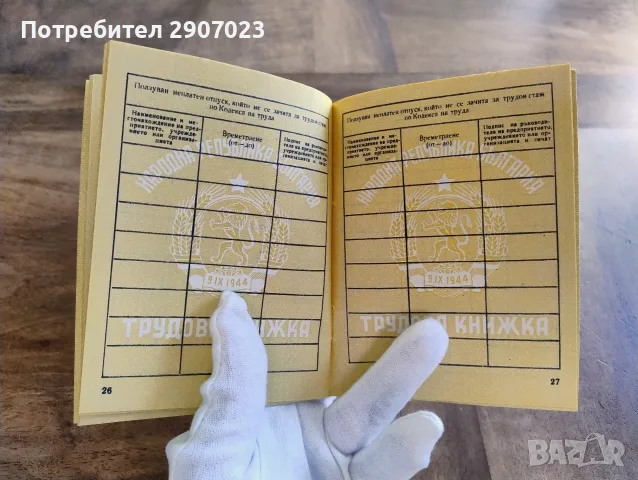 Трудова книжка от НРБ, снимка 7 - Други ценни предмети - 55507406