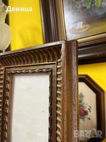 Дървена рамка за спомени♥️ Има едно малко нараняване, което се вижда на повечето снимки и се намира , снимка 5 - Други - 54141946