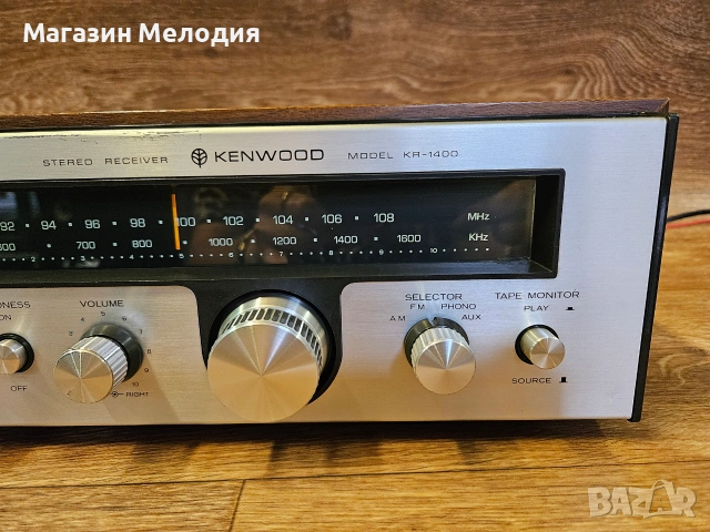 Ресивър Kenwood KR-1400 (1974г.) – Уникален звук, ТОП състояние!📻✨Японска винтидж класика!, снимка 5 - Декове - 55103366
