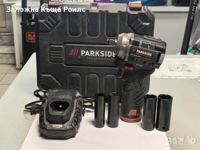 Акумулаторен ударен гайковерт Parkside PPDSSA 12 A1 с батерия и зарядно